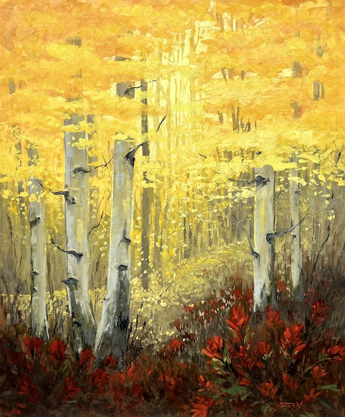 Radiant Canopy 24x20 $1925 at Hunter Wolff Gallery